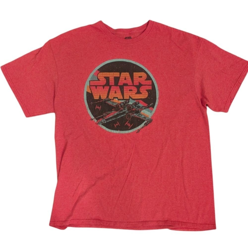 Men's Star Wars Tee Red Size XL